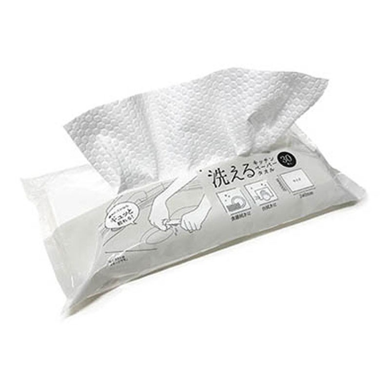 洗えるキッチンペーパータオル　３０枚入