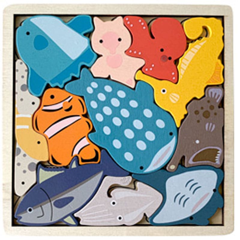 木製パズル 水族館【公式】≪1個からお届け≫Can☆Doネットショップ