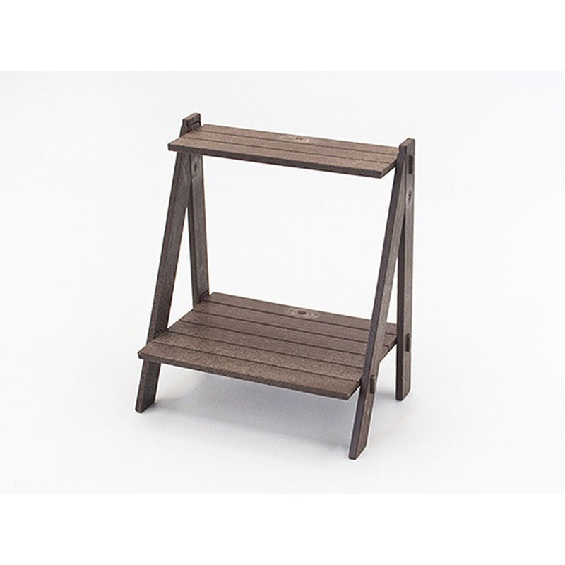 インテリア２段棚　ブラウン