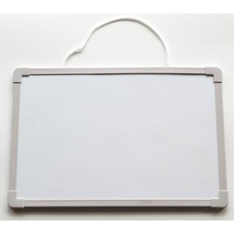 ひも付きホワイトボード　ブラック・グレー