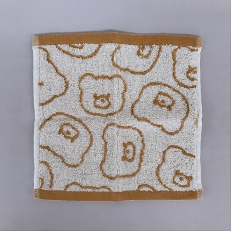 ジャガードハンドタオル　くま