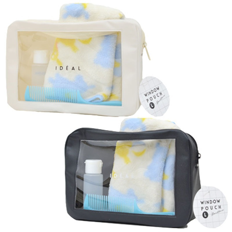 イデアル　クリア窓付ポーチ　大