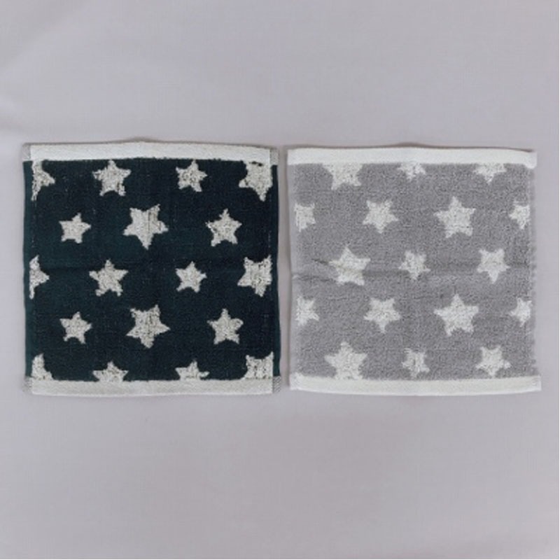ジャガードハンドタオル　スター