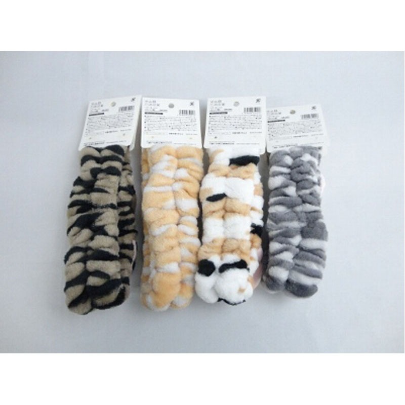 ヘアーターバン　猫耳キャット柄