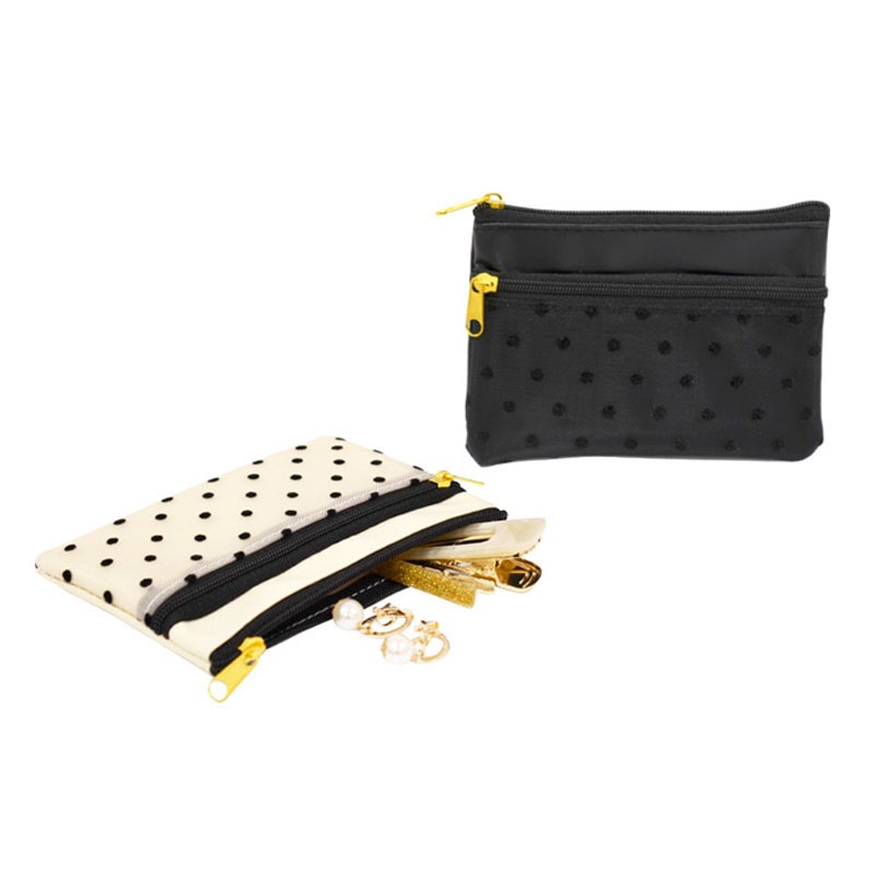 フロッキーＷファスナーポーチ