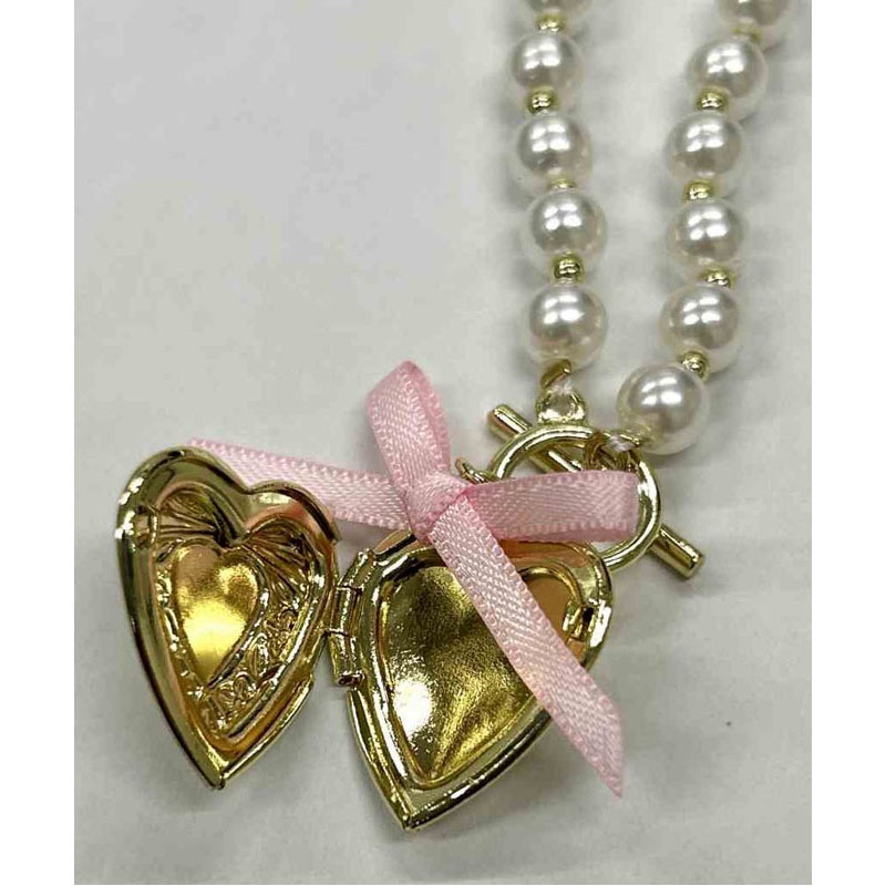 ｆａｖ　ロケット付ネックレス　桃