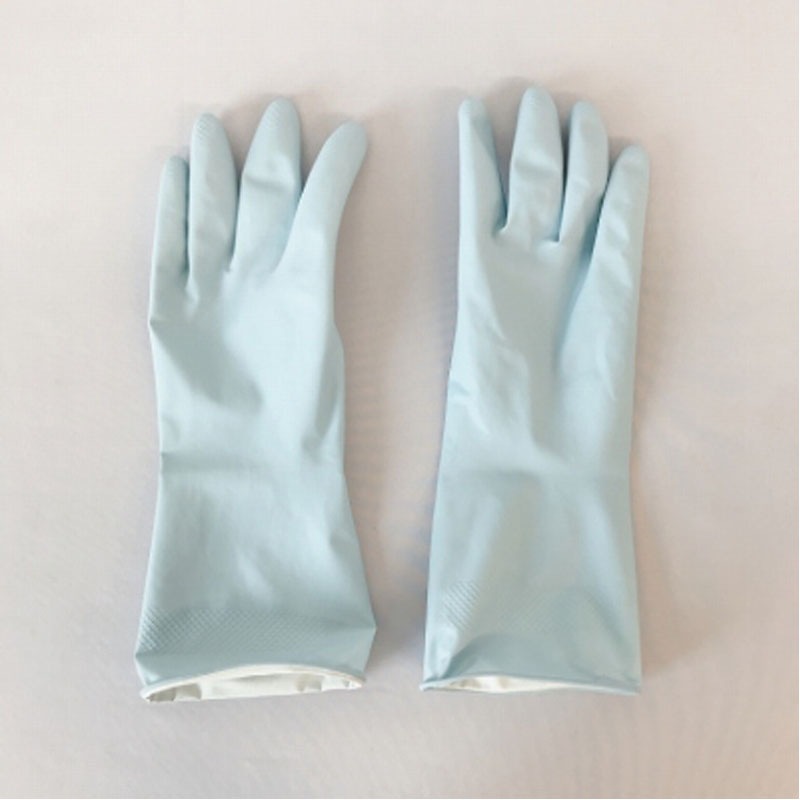 ゴム手袋　薄手　Ｍ　ＢＬ