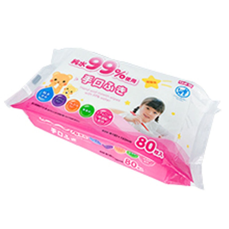 純水９９％使用　手口ふき　８０枚