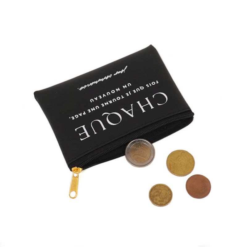 合皮コインケース　モノトーンロゴ