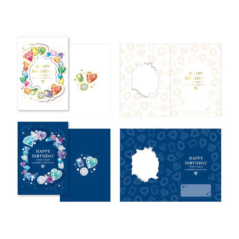 グリーティングカード　ジュエル　封筒付