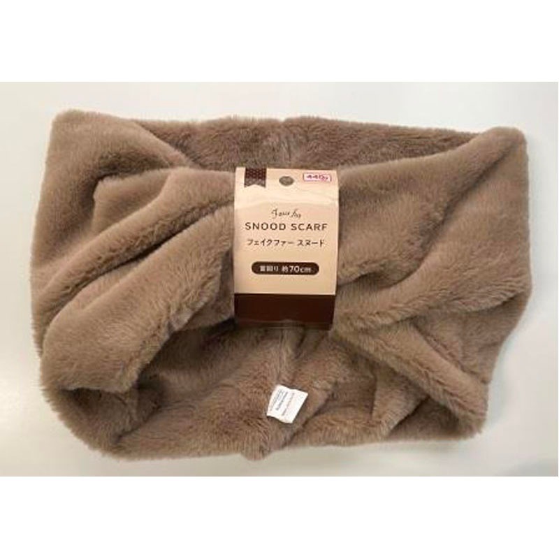 【新品未使用】AIMER フェイクファースヌード ベージュ Heather（ヘザー）の「フェイクファースヌード 852175（ネック