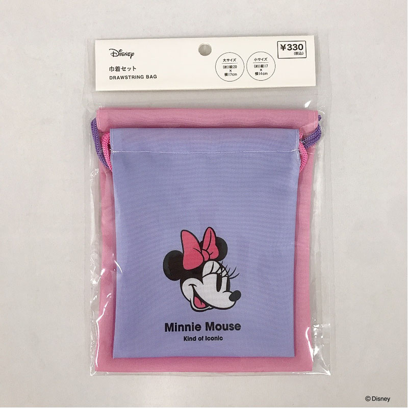 ディズニー／ミニーマウス 巾着セット【公式】≪1個からお届け≫Can