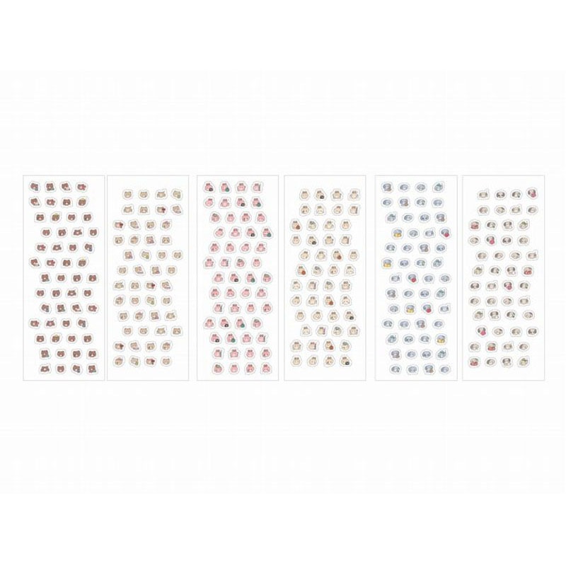 シートシール 2シート 100片 いろんな表情【公式】≪1個からお