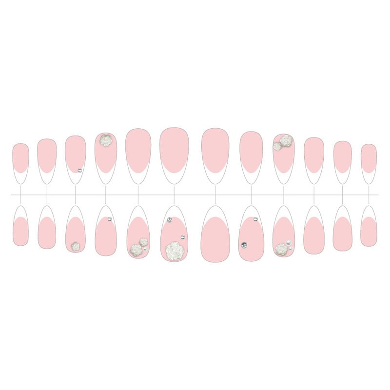 ネイルチップ（ハンド） WH フレンチ【公式】≪1個からお届け≫Can