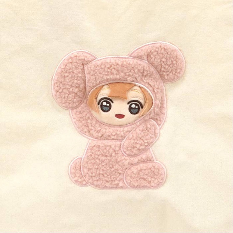 顔出しトートバッグ　うさぎ柄