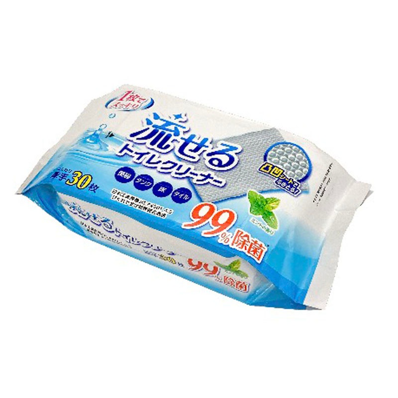 流せる厚手除菌トイレクリーナー　３０Ｐ