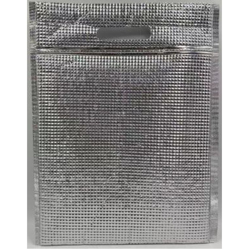 保冷保温ジッパー付アルミバッグ　Ｌ