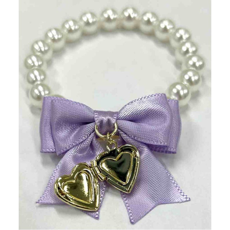 ｆａｖ　ロケット付ブレスレット　紫