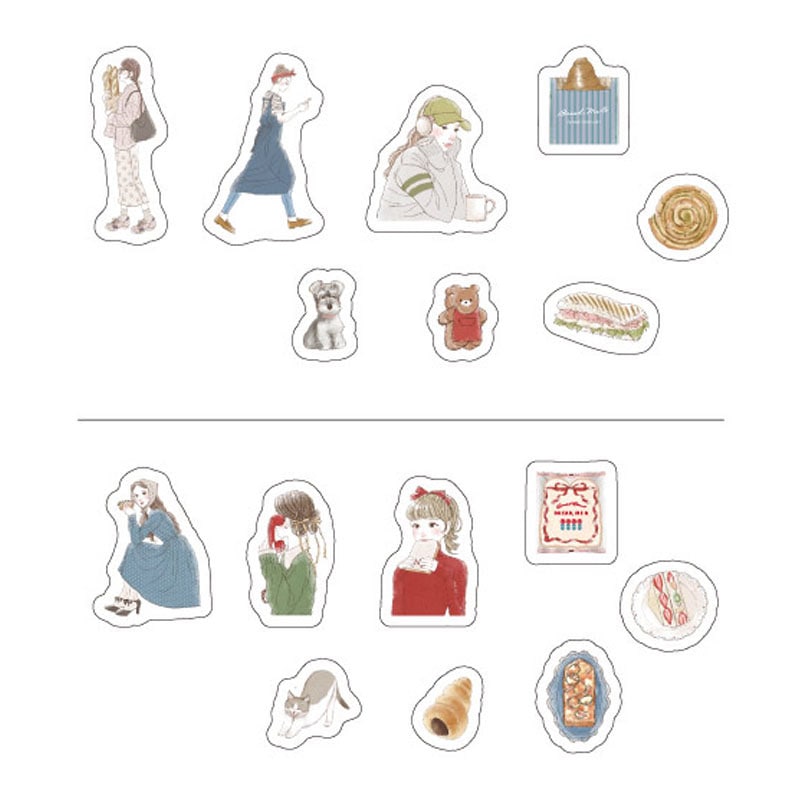 フレークシール　２４Ｐ　パンと私と、