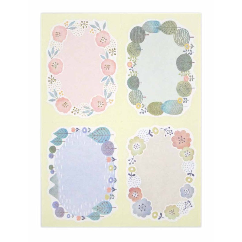 メッセージシール 花咲く森24片【公式】≪1個からお届け≫Can☆Do