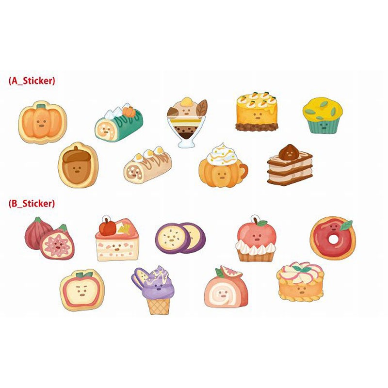 フレークシール 秋スイーツ【公式】≪1個からお届け≫Can☆Do