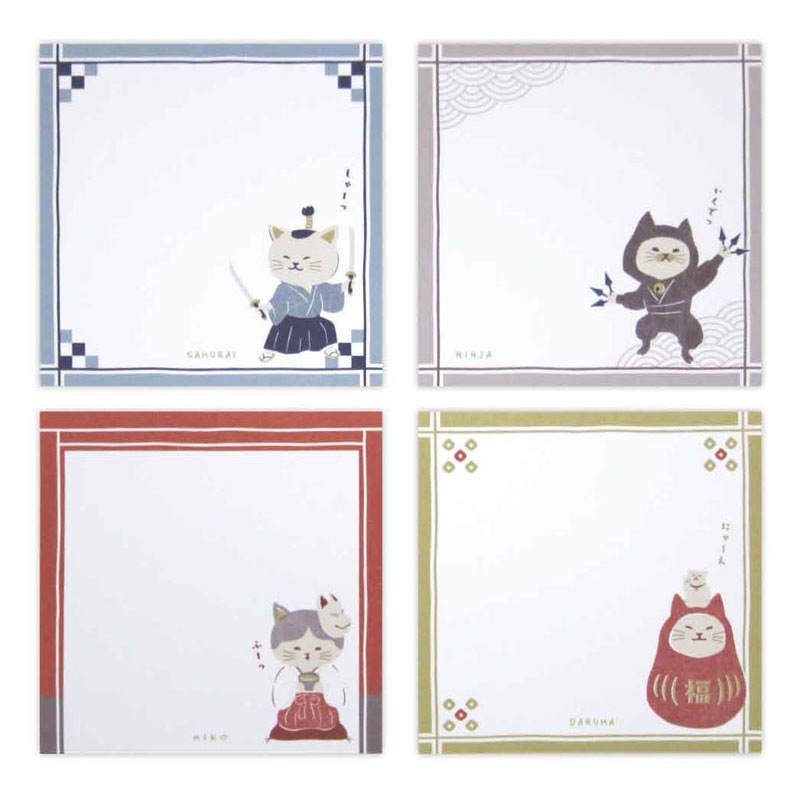 【ねこもとさん専用】JC,ME 付箋ジャパニーズスタイルねこ 45枚【公式】≪1個からお届け