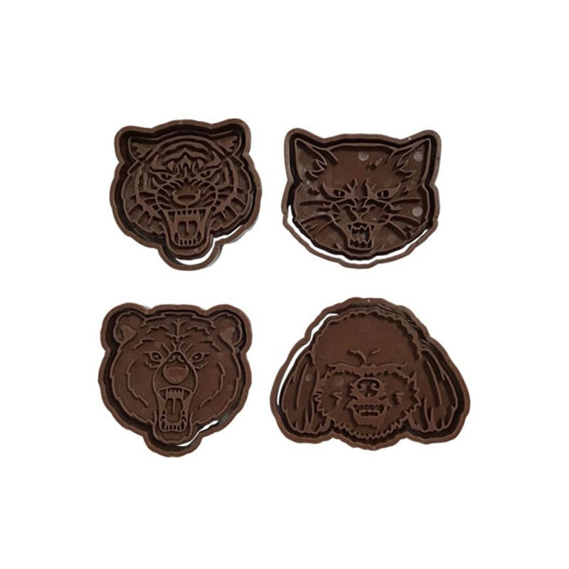 クッキー抜き型2P ブチギレアニマル【公式】≪1個からお届け≫Can