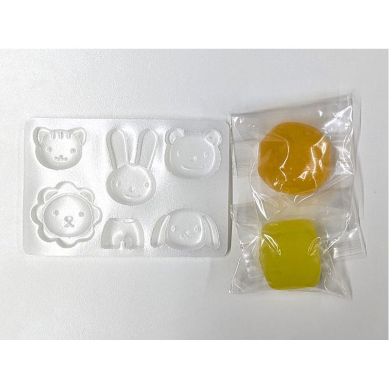 かんてんねんど　どうぶつ　橙・黄