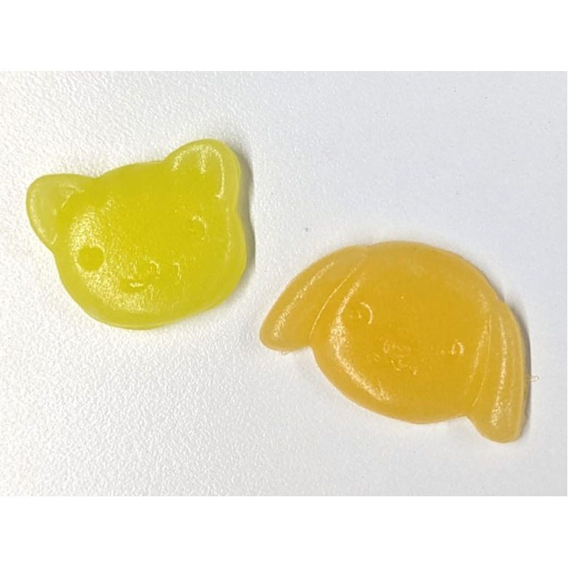 かんてんねんど　どうぶつ　橙・黄