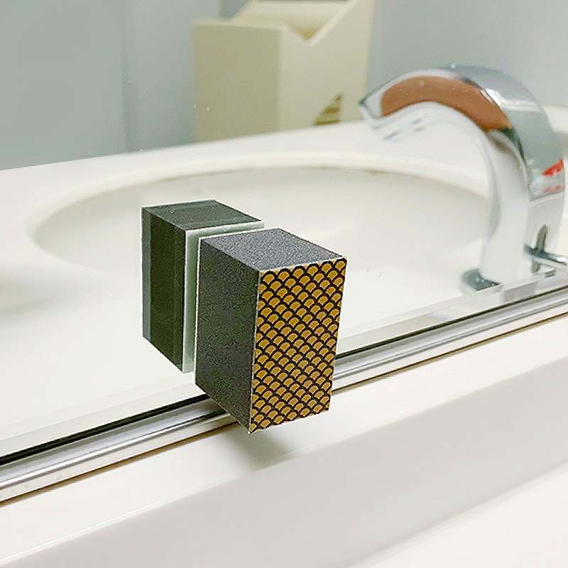 ペタッと貼れる　クエン酸ダイヤモンドパフ