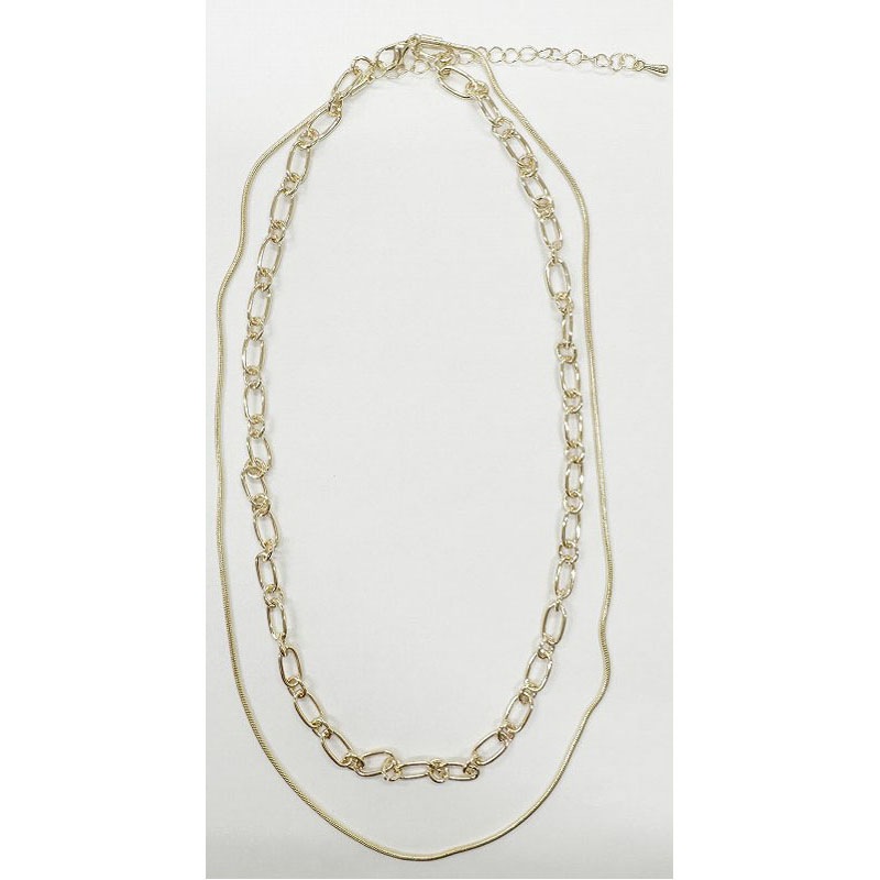 Ｗネックレス　ＧＤ