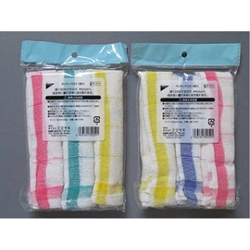 キッチンクロス　３枚入　３４×３４