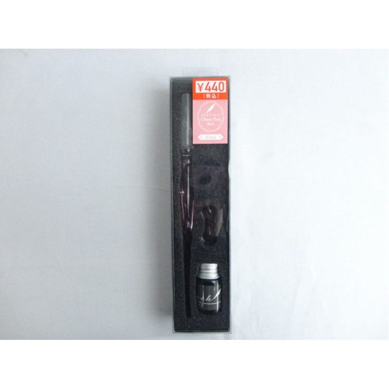 ガラスペンセット　ピンク