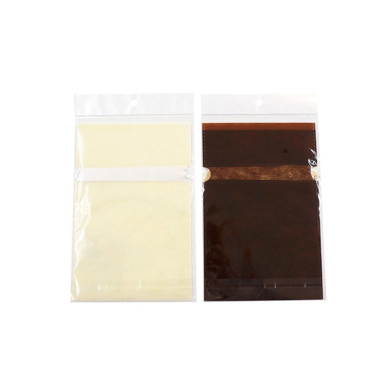 巾着バッグS W不織布 ホワイトブラウン【公式】≪1個からお届け