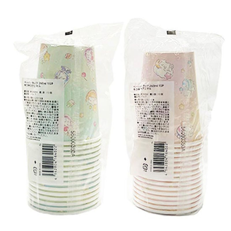 ペーパーカップ２６０ｍｌ　１５Ｐアニマル
