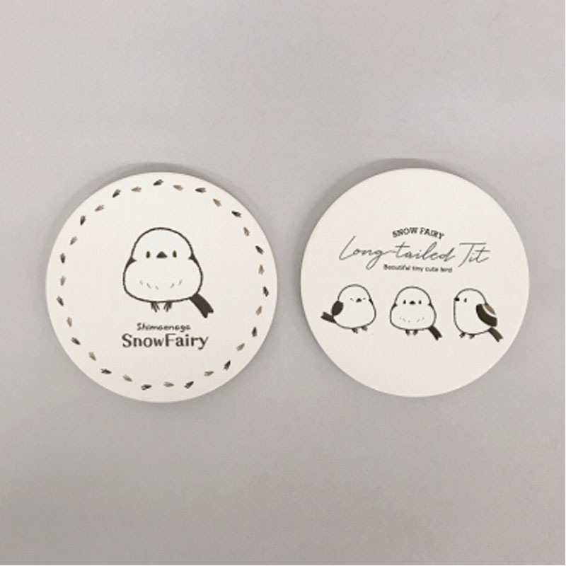 セラミック吸水コースター シマエナガ【公式】≪1個からお届け≫Can