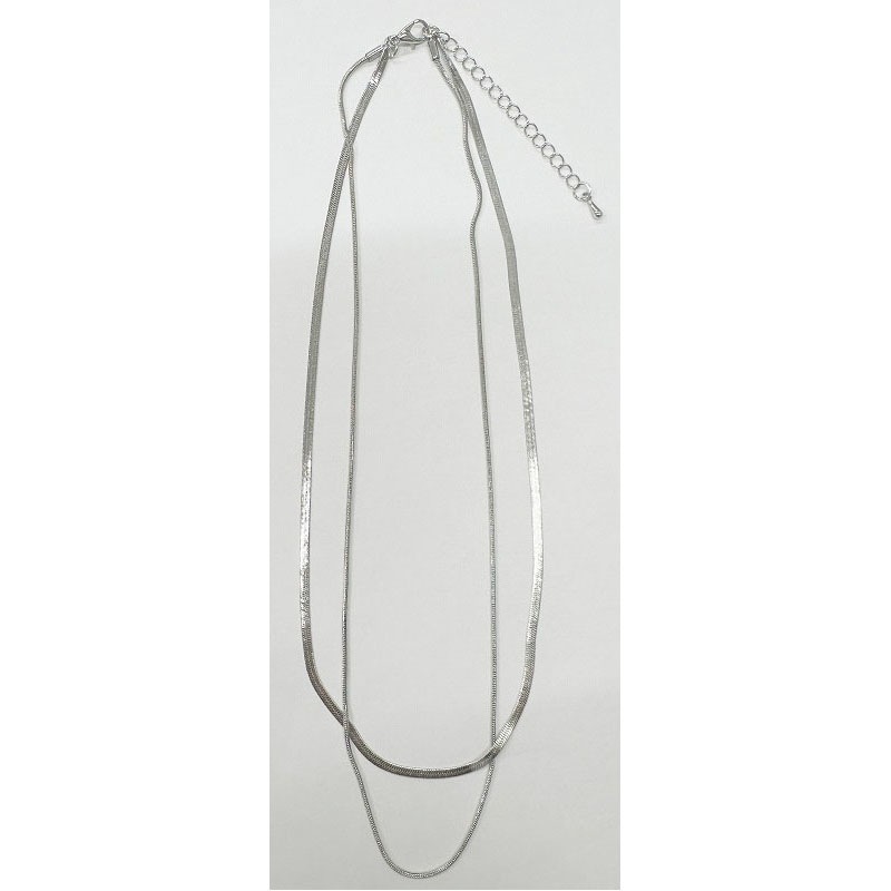 Ｗラインネックレス　ＳＶ