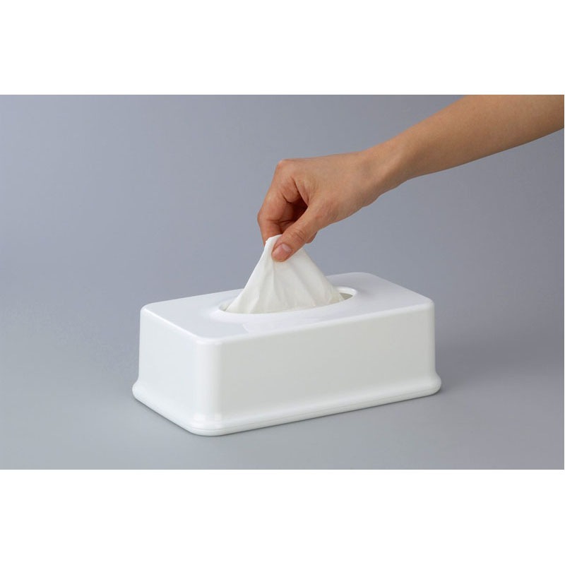 袋入りティッシュ用ケース　ホワイト