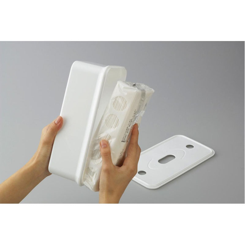 袋入りティッシュ用ケース　ホワイト