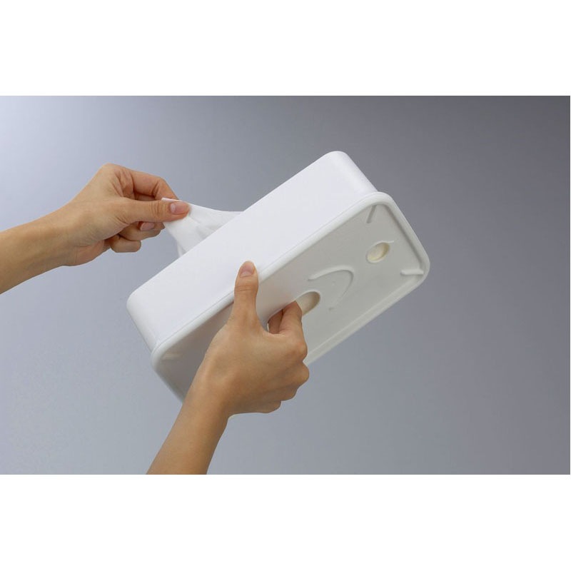 袋入りティッシュ用ケース　ホワイト