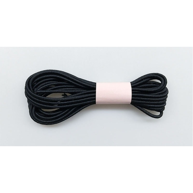 ソフト５本丸ゴム（黒）　３．５Ｍ