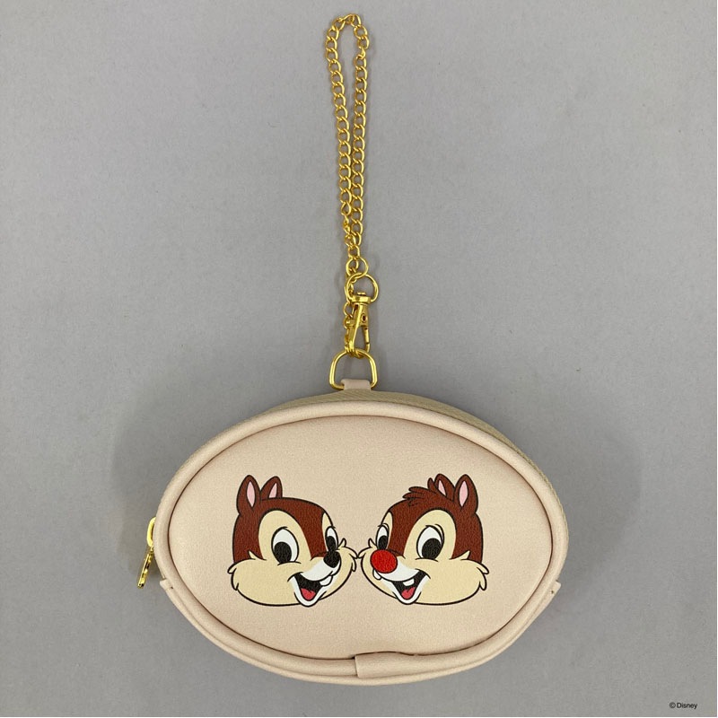 数量限定】ディズニー／チップ＆デール チャーム付ミニポーチ【公式