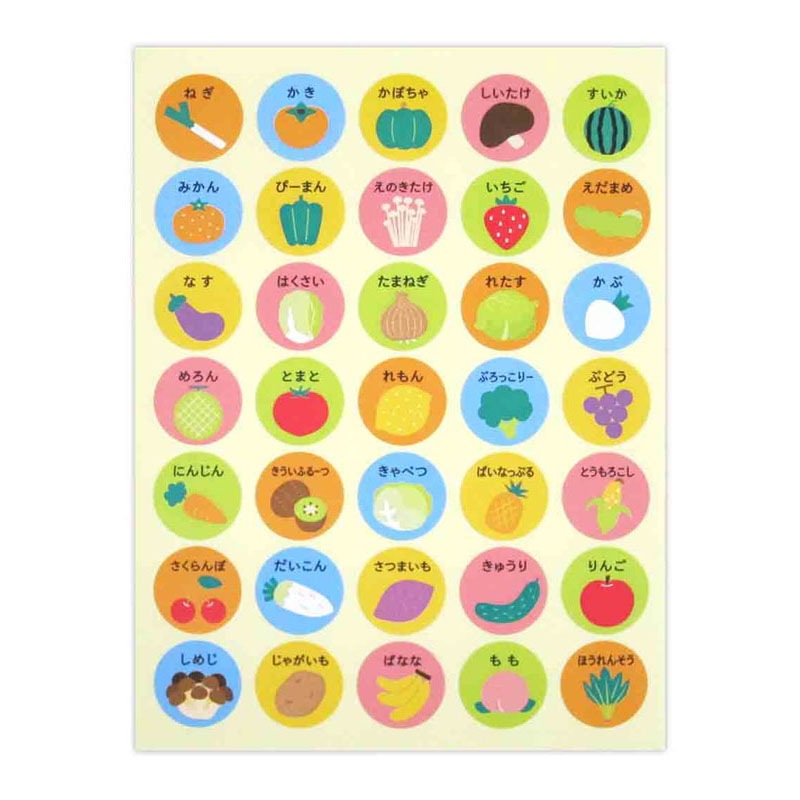 ポイントシール学習用　たべもの