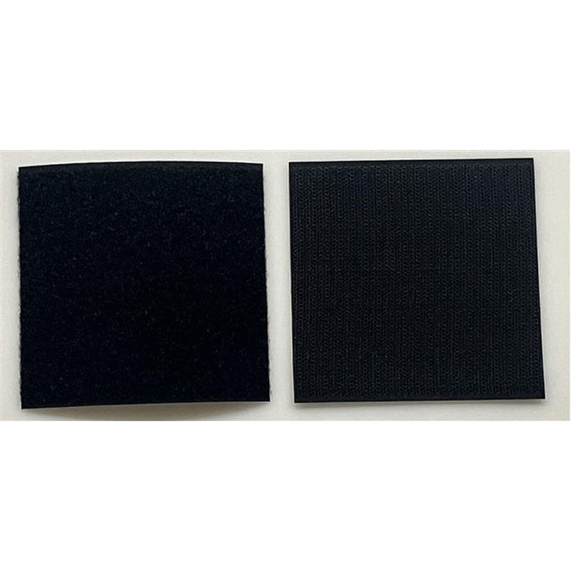 縫製用面ファスナー　１００×１００ｍｍ　黒