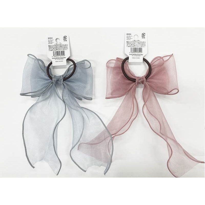 オーガンジーＷロングリボンポニー