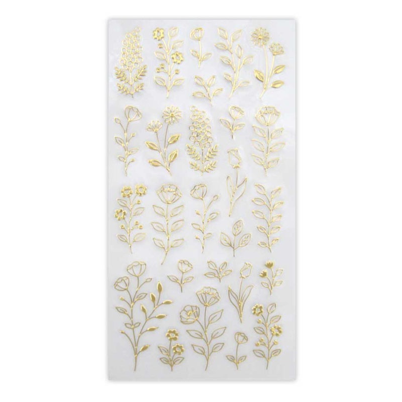 エンボスシール　ボタニカルラインアート