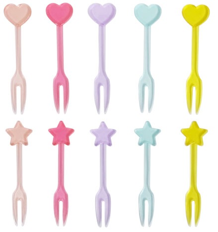 カラフルフォークピックス 20本【公式】≪1個からお届け≫Can☆Do