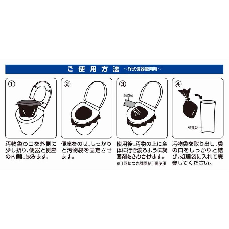 緊急簡易トイレ　１０回分