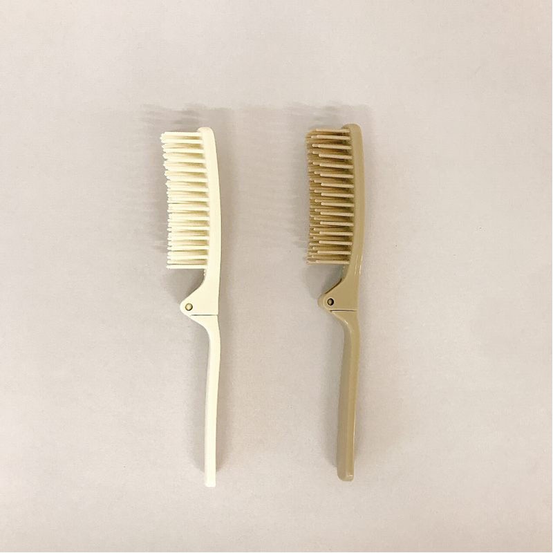 折りたたみブラシ 静電気軽減 折りたたみワイドブラシ【公式】≪1個からお届け≫Can☆Do