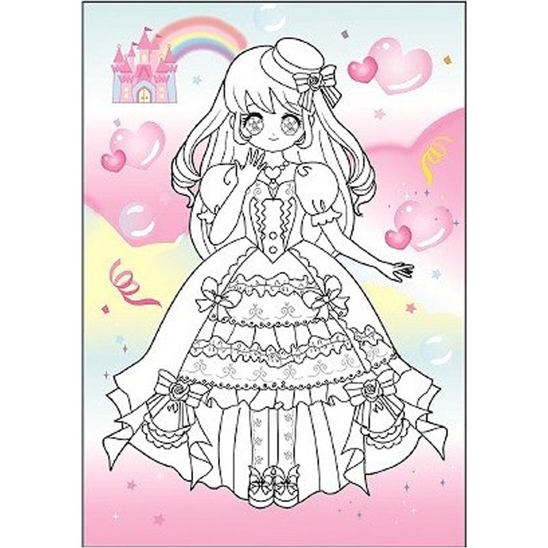 いろつきぬりえ ゆめみるプリンセス【公式】≪1個からお届け≫Can☆Do
